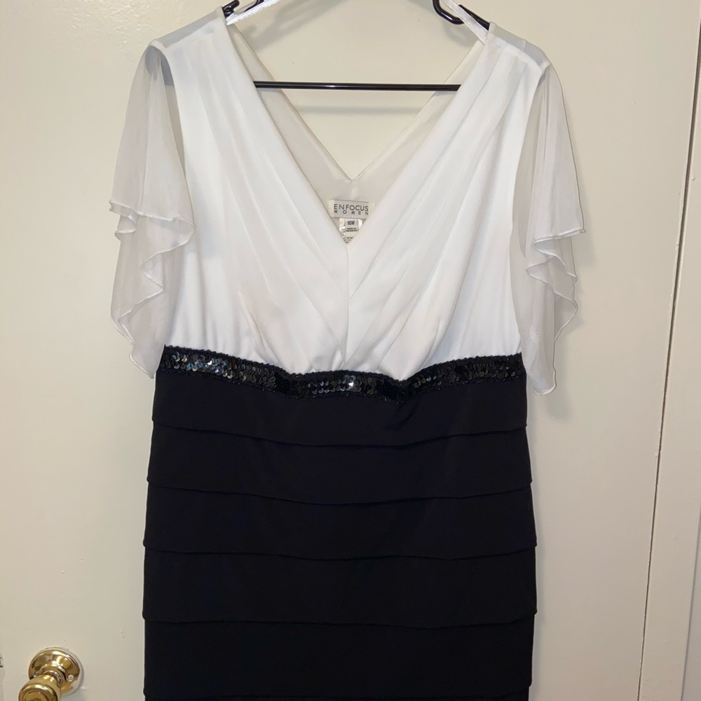 Black and white dress